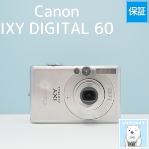 Canon IXY DIGITAL 60 デジカメ スマホ転送OK フルセット シロクマカメラ a7461