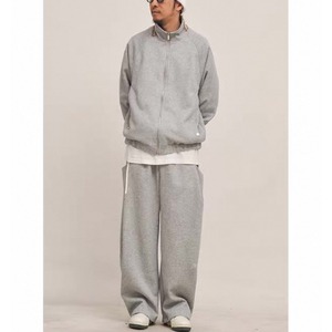 Stand collar zip-up sweat jacket 1294