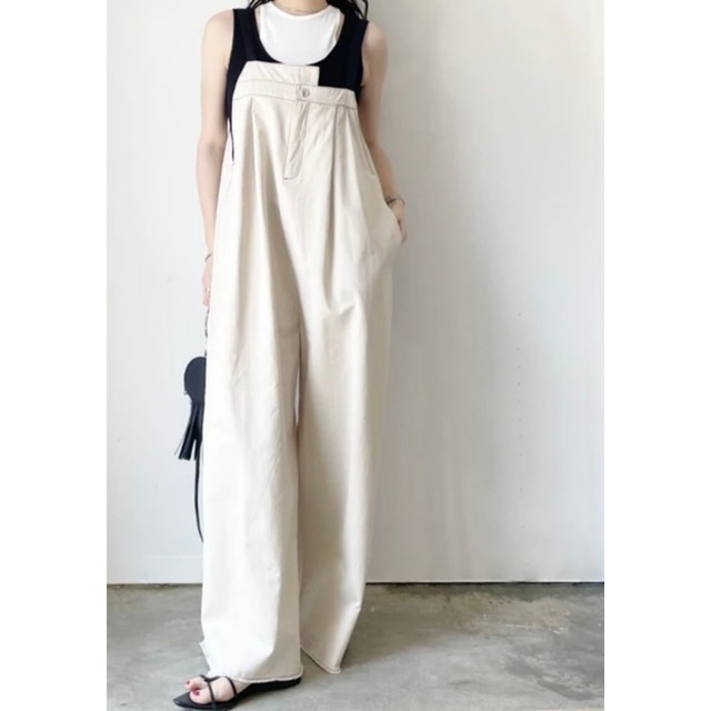 綿ツイルアシメサロペット