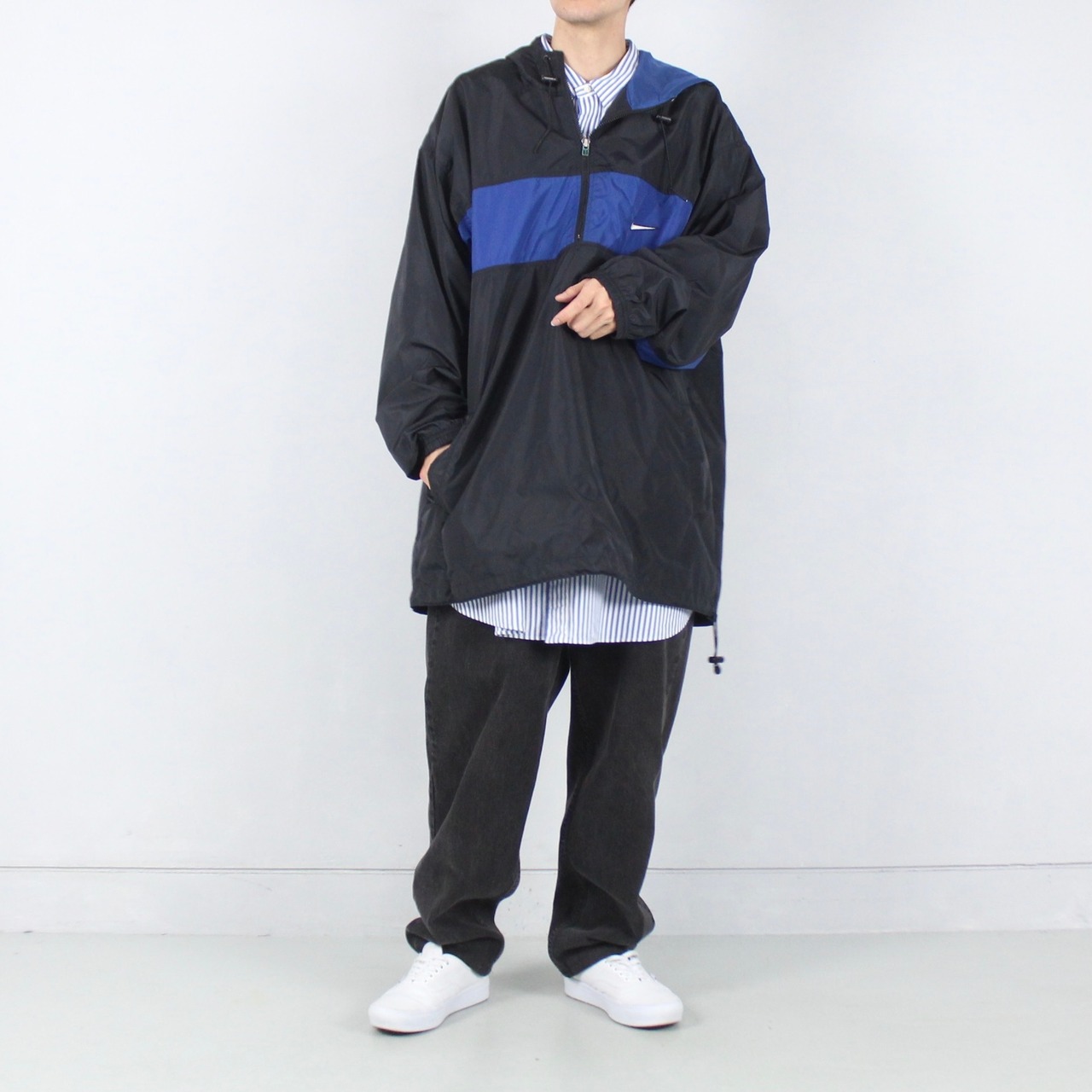 NIKE XXLオーバーサイズ ナイロン アノラックパーカー【FF-5248】 | cv