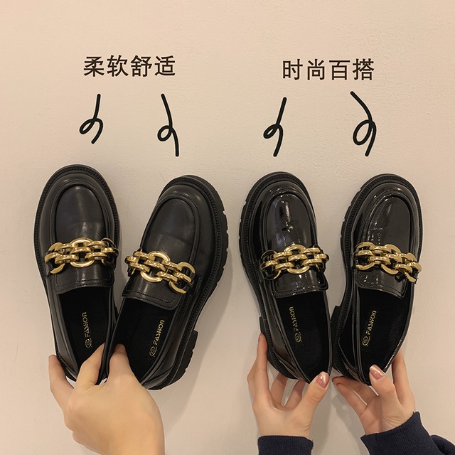 レザーウィンターセット シングル 靴 シューズ 冬物 ラウンドトー フェイクシューズ9149026524