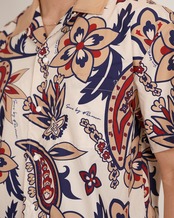 【SUNS】PAISLEY PATTERN OPEN COLLAR SHIRTS［RSS025］