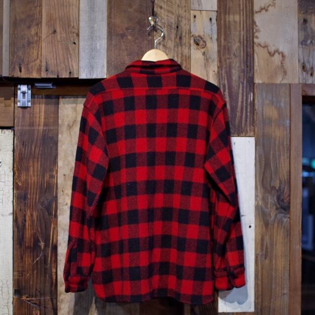 1960s Buffalo Plaid Wool CPO Shirt / ~60年代 ウィンターキング マチ ...