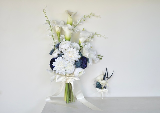 Artificial Flower Calla Lily  Wedding Bouquet＆Boutonniere