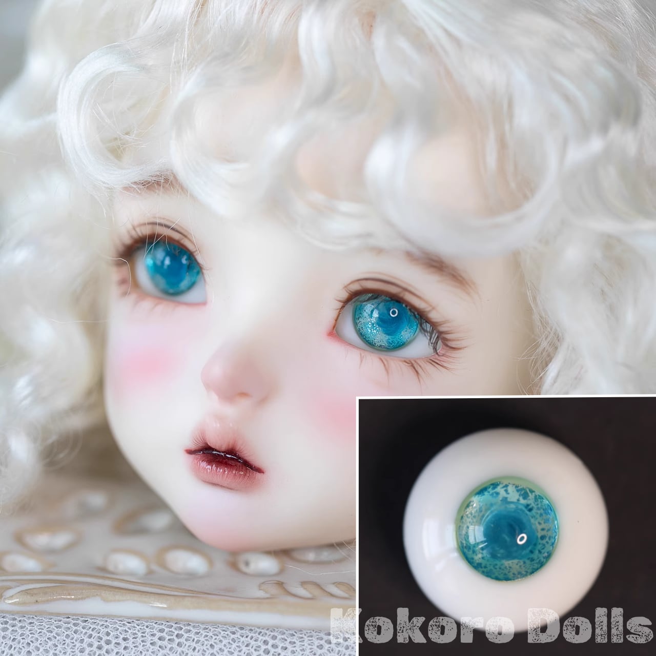 BJD グラスアイ】3/4/6分用 高品質ドールアイ 透き通る輝き ブルー