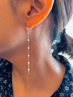 Pearl hook  earrings