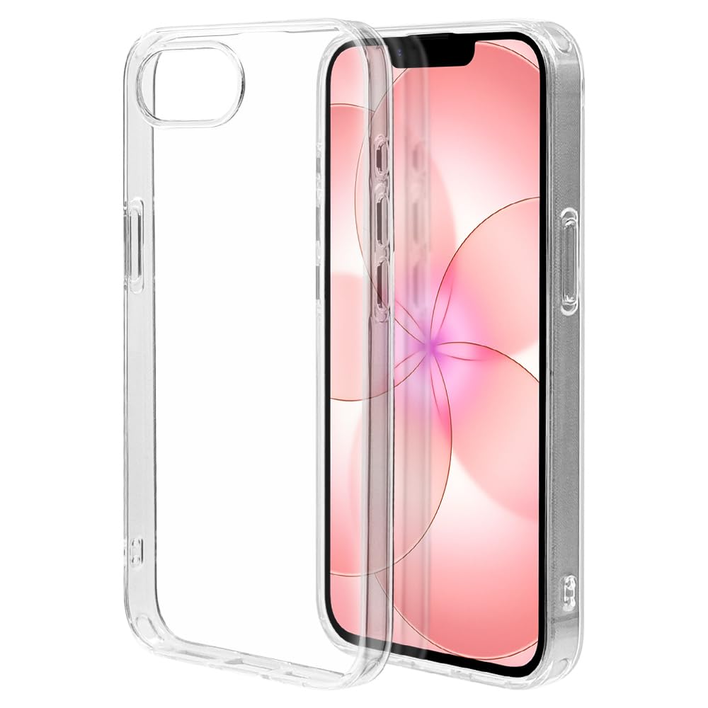 ラスタバナナ ケース カバー iPhone17 e 16e 共用 ソフトケース TPU 衝撃吸収 透明 ストラップホール付き 1.4mm 9439IP6ETPCL