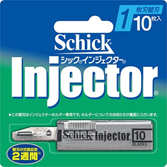 Schick(シック) シック Schick インジェクター 1枚刃 替刃 シルバー 単品 10枚 (x 1)