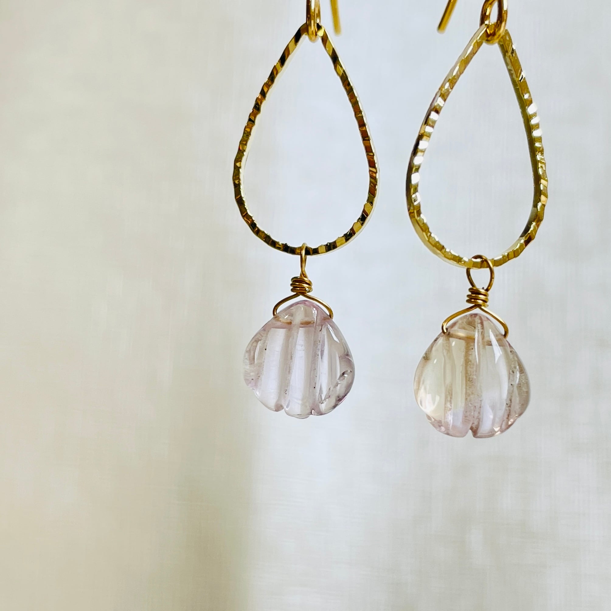 数量限定】72 貝の涙 アメトリン ／ ピアス イヤリング | G☀️BLESS