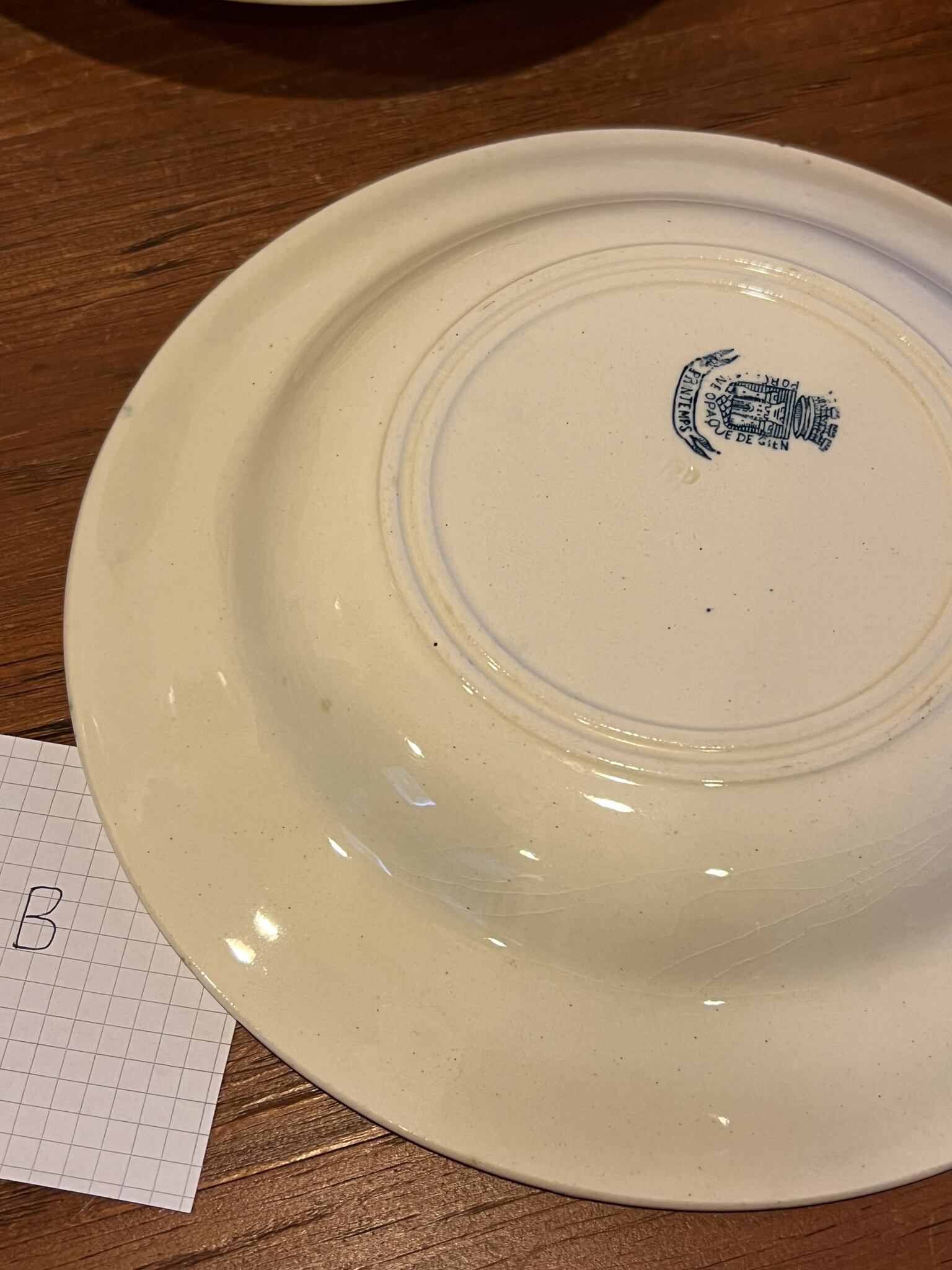 人気のジアン スープ皿 アンティークプレート フランスアンティークA〜C