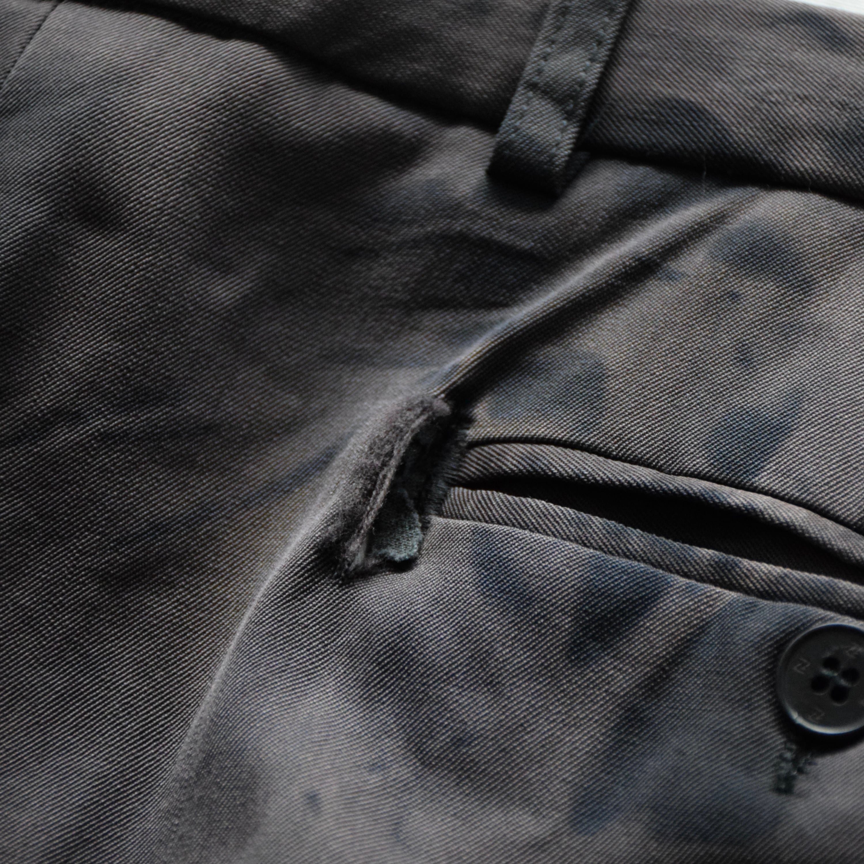 80〜90's スラックス メンズ W32 L28 ネイビー フェード 古着