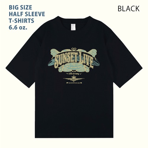 サンセットライブ2024 PST-2404-B ビッグサイズ5分袖Tシャツ