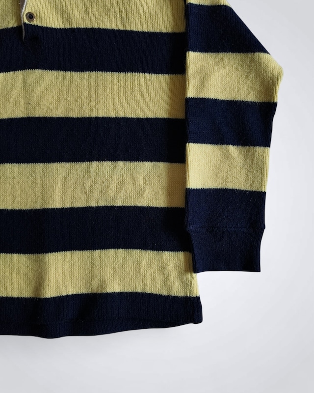 1960s SEARS ACRYLIC KNIT RUGBY SHIRT