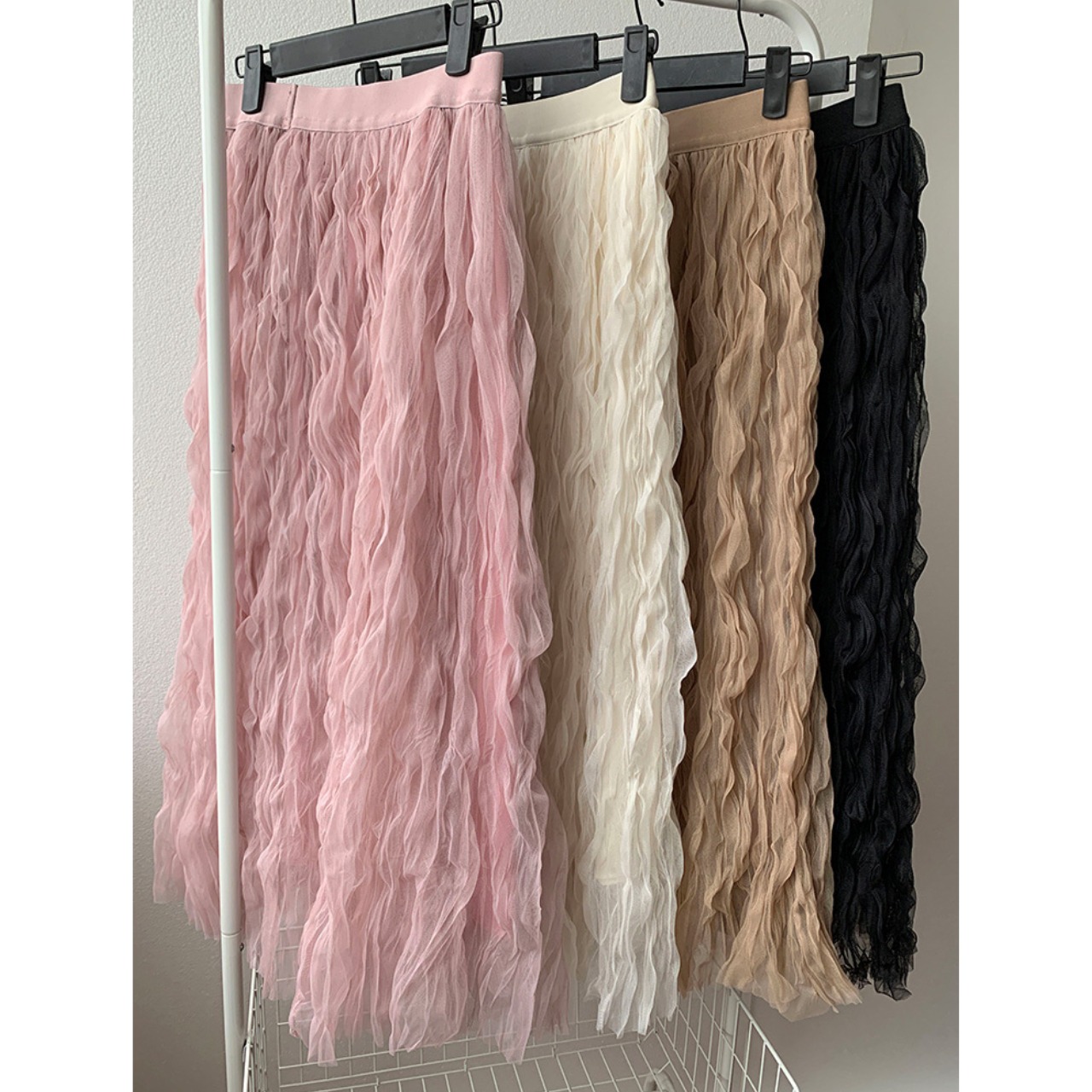 ウェーブ プリーツ ロング スカート 10213