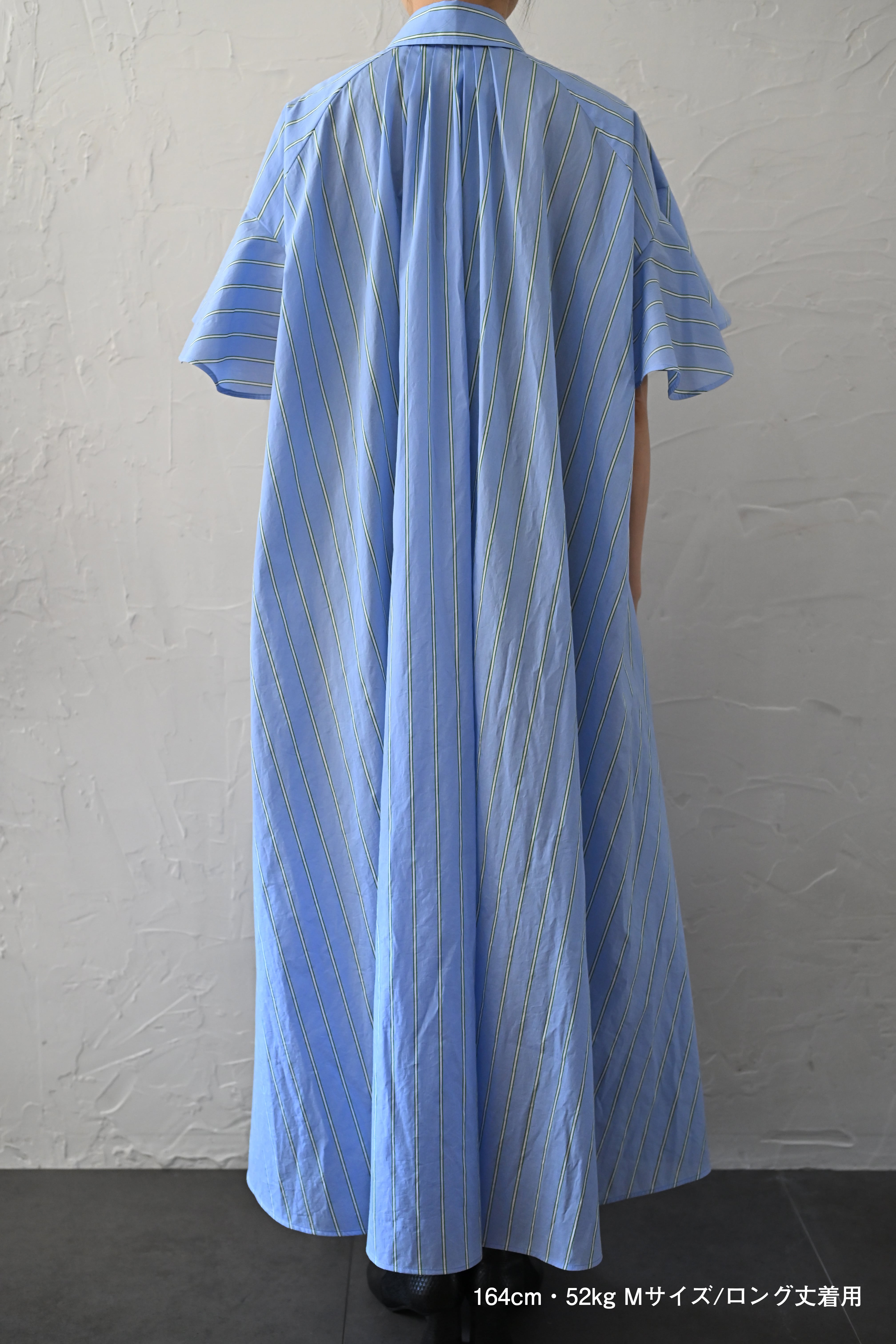 SHIRT DRESS / BLUE STRIPE（シャツドレス / ブルーストライプ