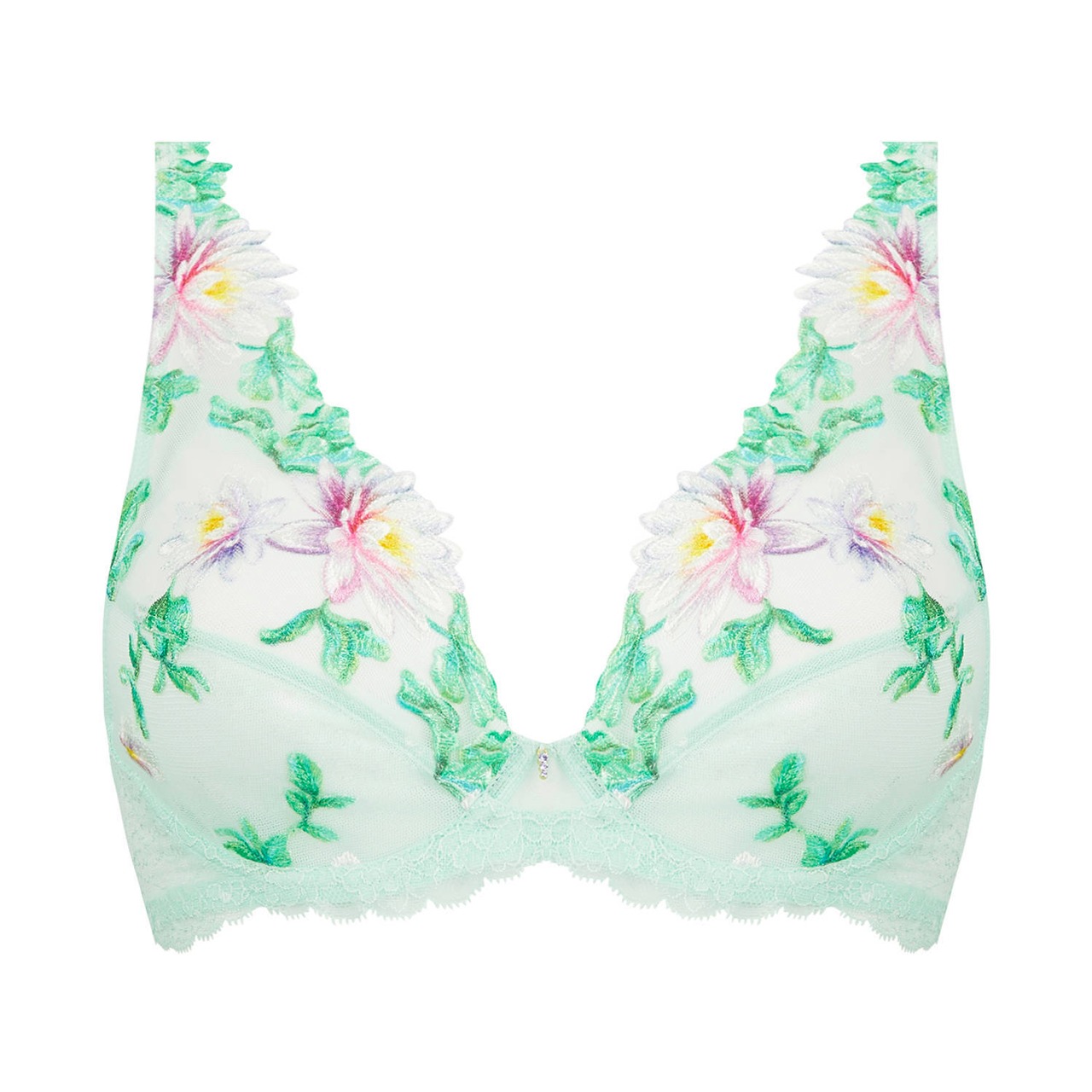 アムールニンフェア パット無しハーフカップブラジャー リズシャルメル