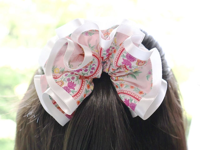 「Italy LIBERTY」ラブ・ポエム(ピンク)のシュシュ 「Italy LIBERTY」ラブ・ポエム(ピンク)のシュシュ
