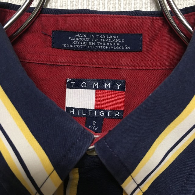 TOMMY HILFIGER 90s striped shirt / トミーヒルフィガー ストライプシャツ | OMELAS vintage