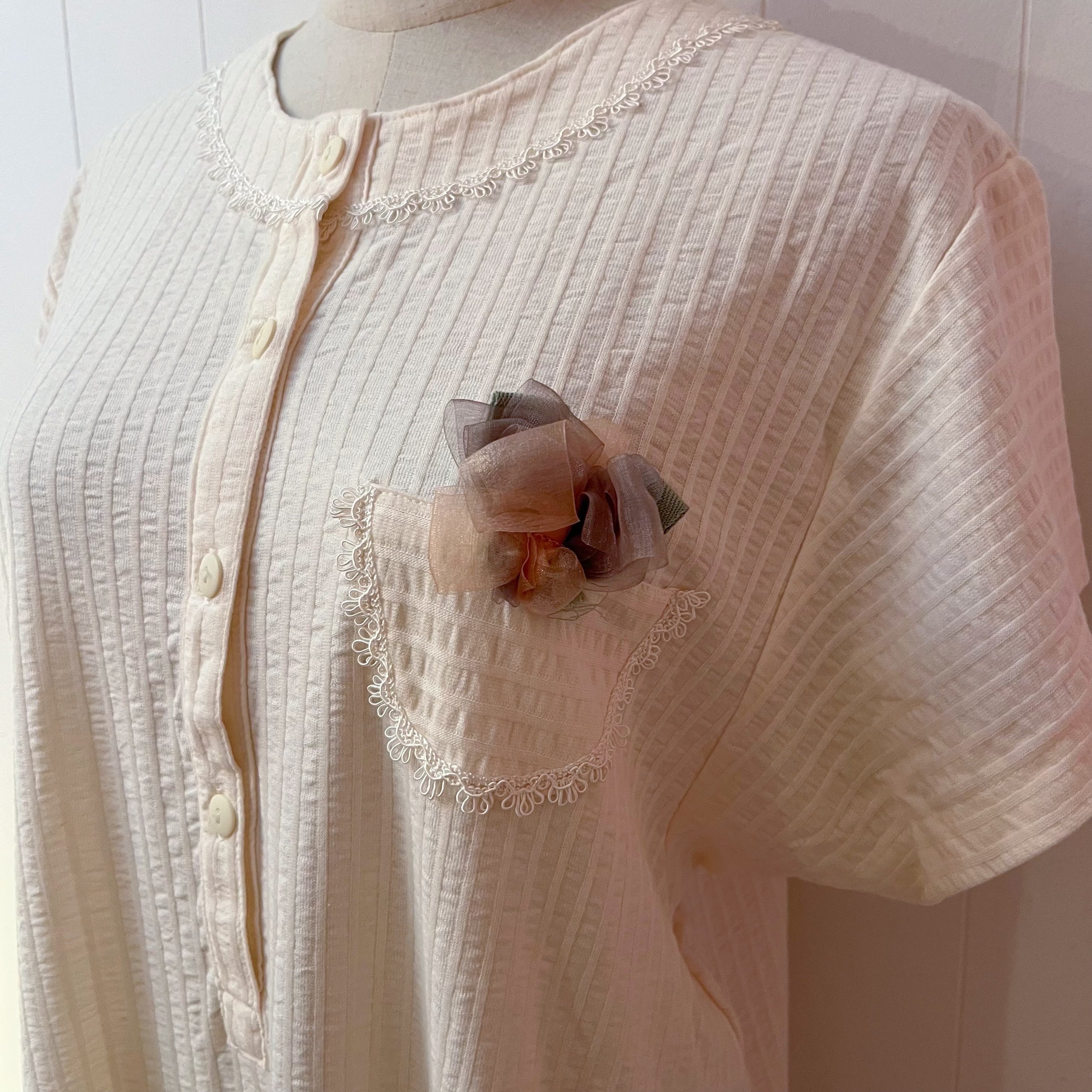 flower pocket neglige one-piece