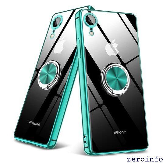 新品》 iPhone XR 用ケース クリア リング付き TPUケース 車載ホルダー 