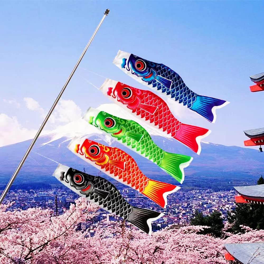 20cm 5個 鯉のぼり ミニ ??旗迷? こいのぼり ??溪流 鯉のぼり
