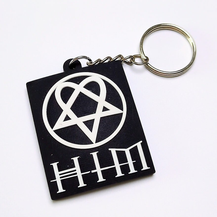 送料無料！ ★ラバーキーホルダー★ 【 HIM (ヒム) 】〘5128〙 〚アメリカン雑貨 アメトイ〛