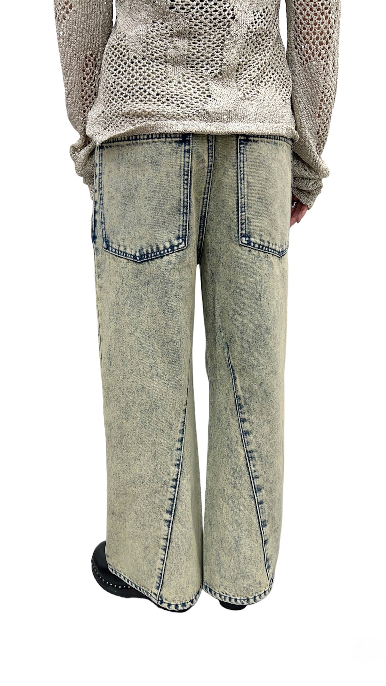 Knuth Marf】low rise denim pants / lime | PuKu