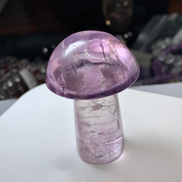 3.超透明☆アメジストきのこ・インテリア