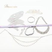 社交ダンス 小物 まとめ売り セット ネックレス 髪飾り ヘアオーナメント イヤリング アクセサリー ダンス パーティ 発表会 デモ 競技 ダンス シルバー 装飾 髪飾り シルバー系 デモ用 小物 アクセサリーセット フォーマル 競技用 髪飾りセット ヘアアクセサリー おしゃれ シルバーアクセサリー