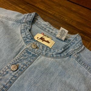 ナスングワム【Nasngwam】Indian motif Denim Shirt　XLサイズ