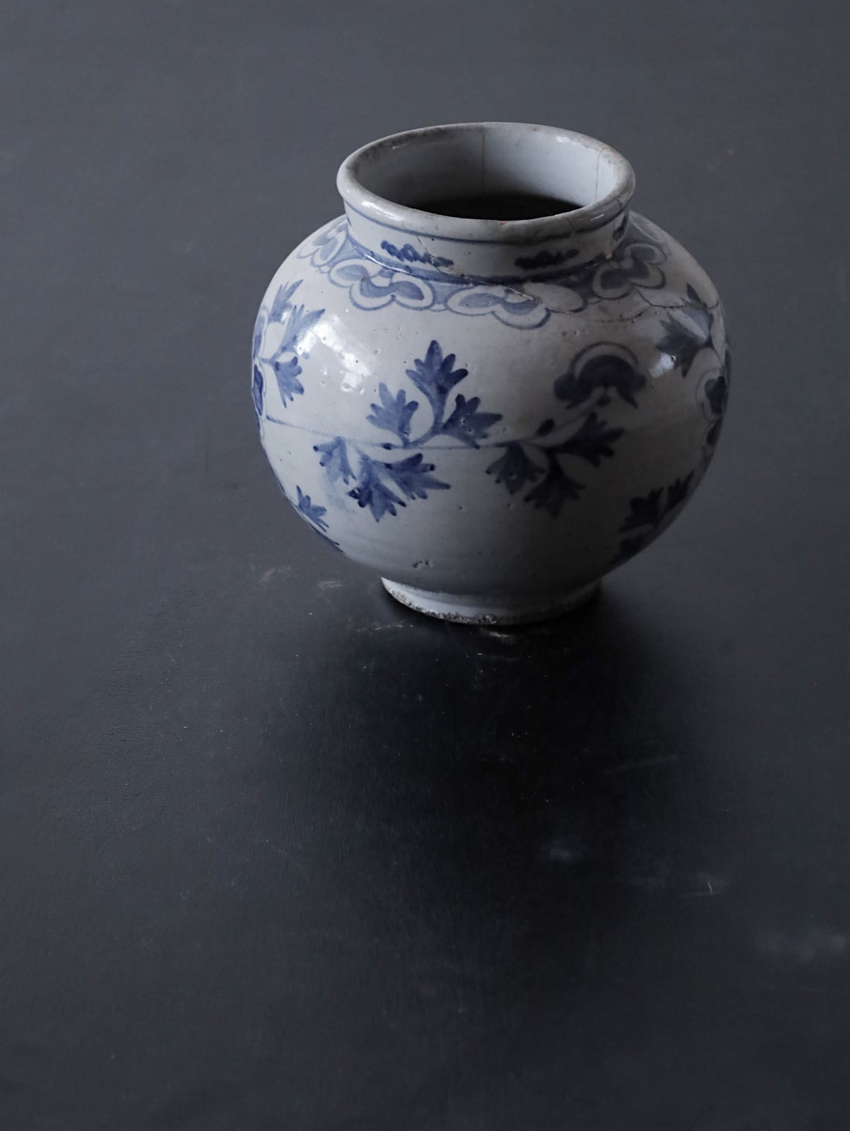 李朝 染付壺 【店頭渡し】 | アルドマ 古道具・古家具・アンティーク