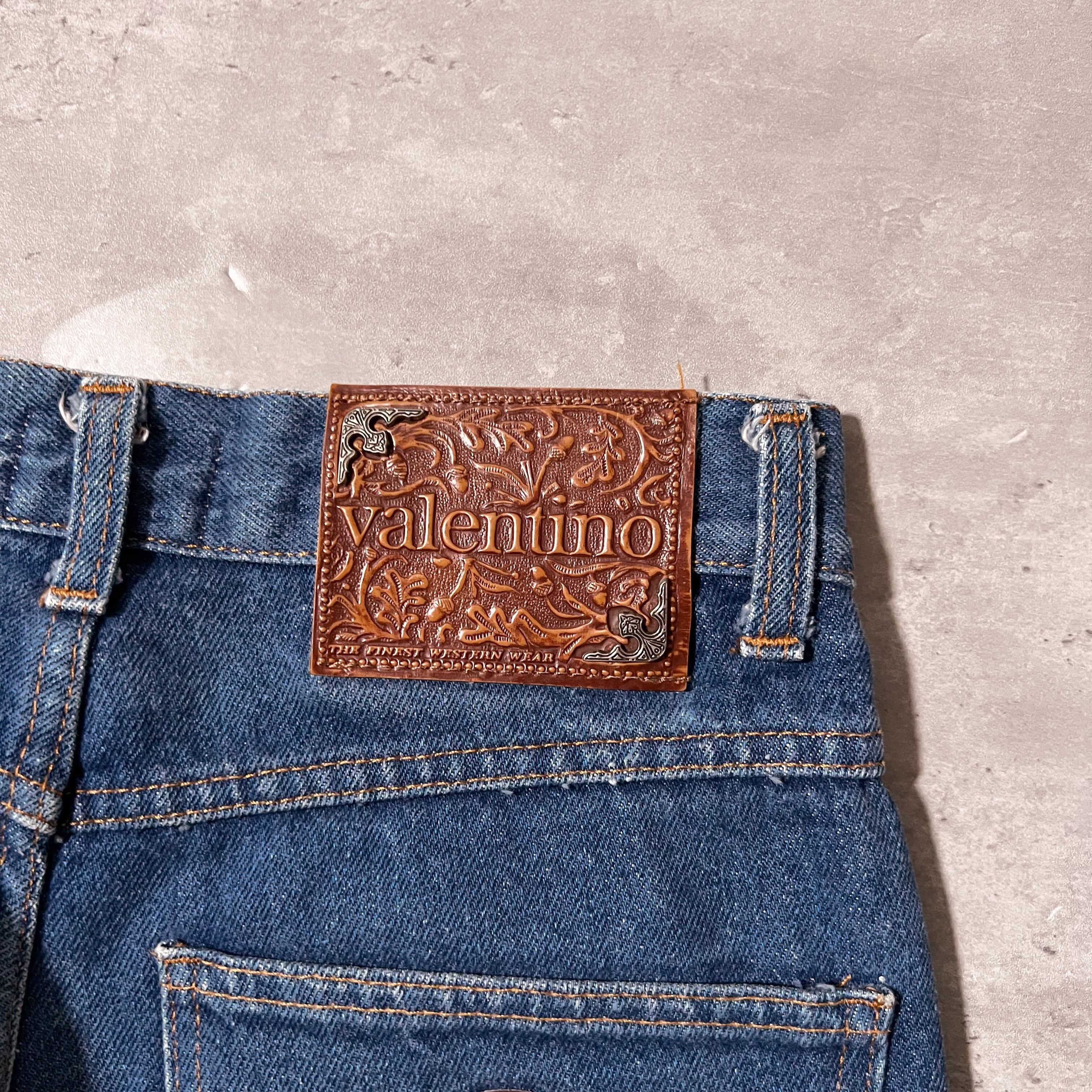 80s “Valentino” blue denim pants made in Itary 80年代