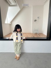 〖取寄〗韓国子供服 / 26winter / Digreen / チェリーストライプジョガーパンツ / キッズ / 冬服 *S~2XL*