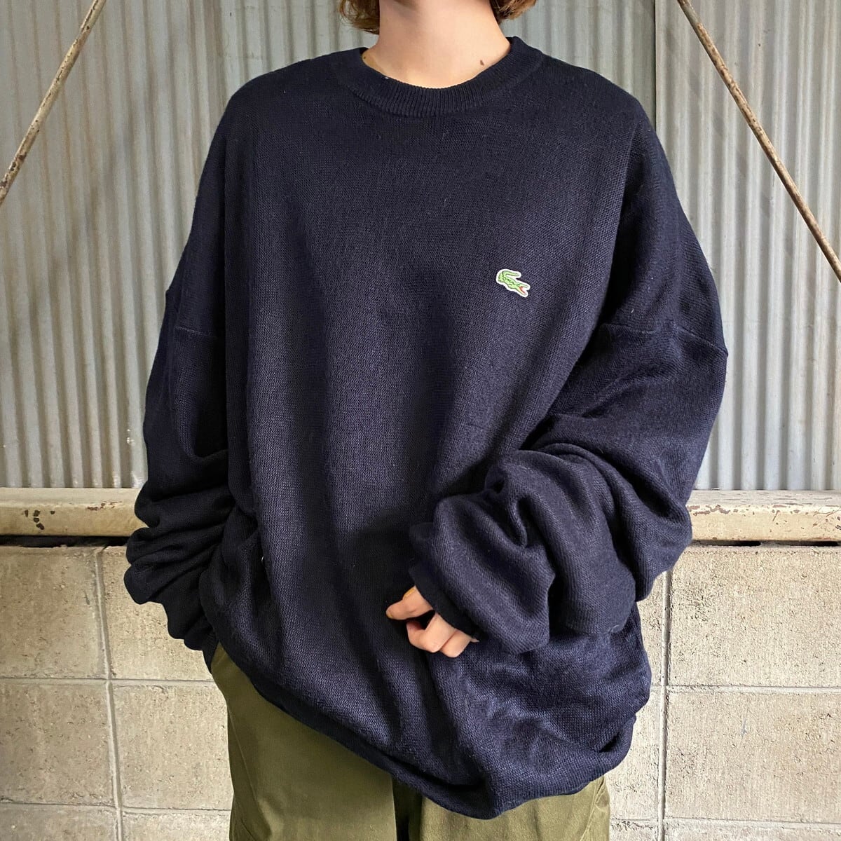 LACOSTE・ラコステ・ネイビー・ニット