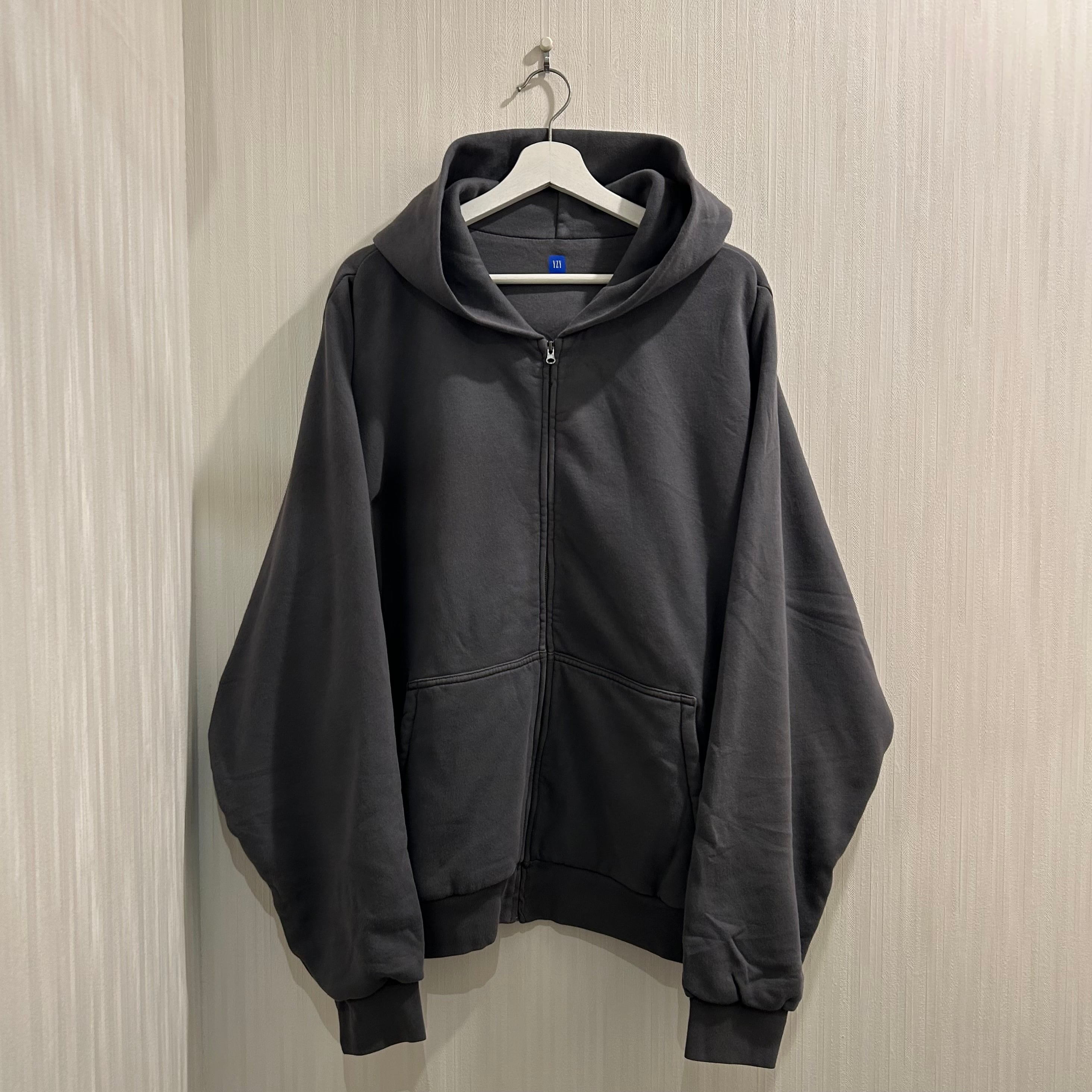 Dead Stock!! "DARK GREY8" 2022s Yeezy×Gap Double Face Zip Up Hoodie【DST】