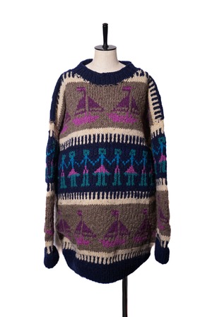 HAND WOVEN Ecuador Knit Sweater