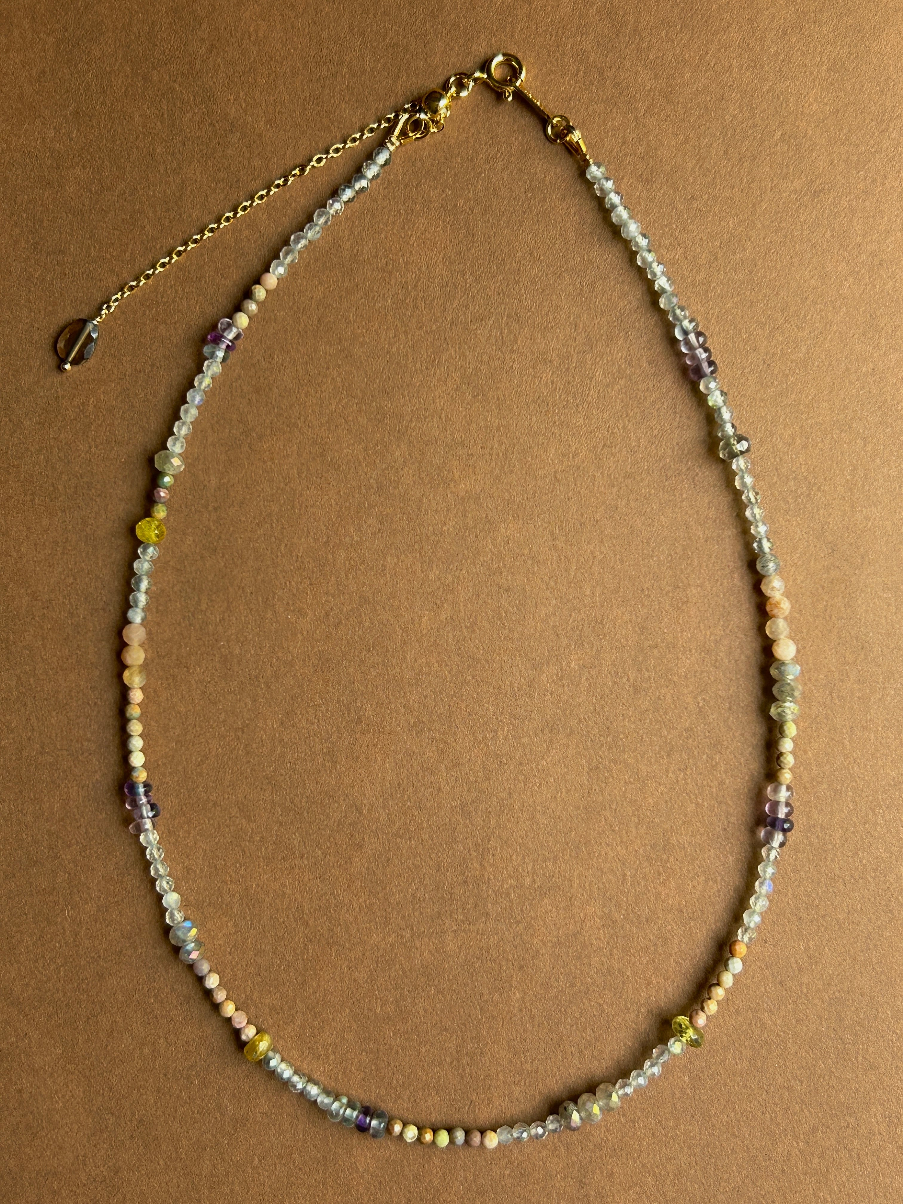 STONE BORDER NECKLACE