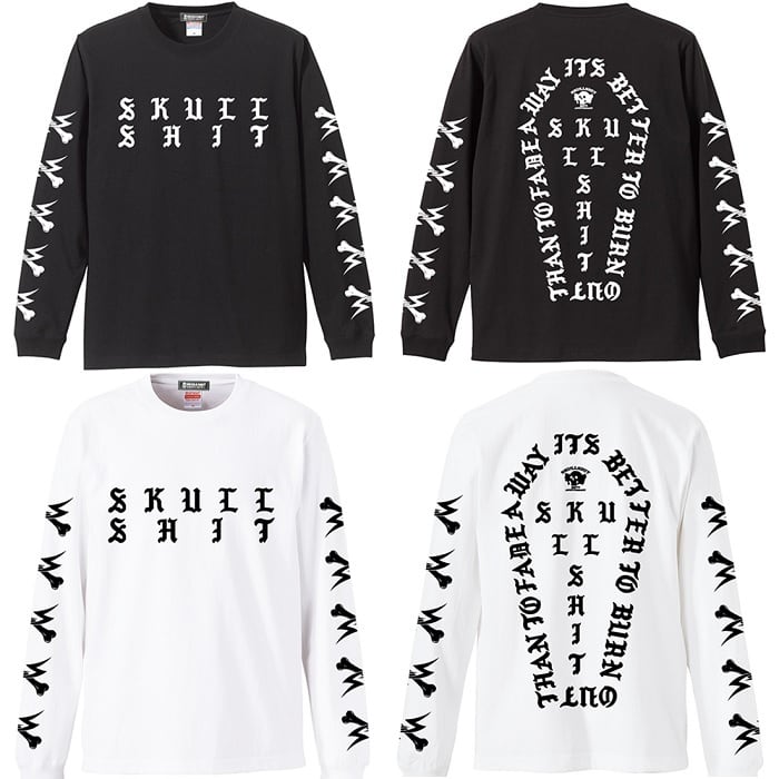 Skullshit スカルシット Message Rock Long Sleeve T Sh 長袖tシャツ ロンt 袖プリント 棺 バックプリント 黒 白 ブラック ホワイト ドクロ メンズ レディース Rock Punk ロック パンク バンド フェス 骸骨祭り ギフト ラッピング無料 ステージ衣装 Rogia Rogia Web Skullshit スカルシット Message Rock Long Sleeve T Sh 長袖tシャツ ロンt 袖プリント 棺 バックプリント 黒 白 ブラック ホワイト ドクロ メンズ レディース Rock Punk ロック パンク バンド フェス 骸骨祭り ギフト ラッピング無料 ステージ衣装 Rogia Rogia Web