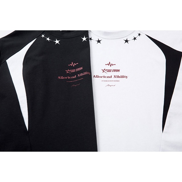 スターバイアスライングラフィックTシャツ 2col   R01987