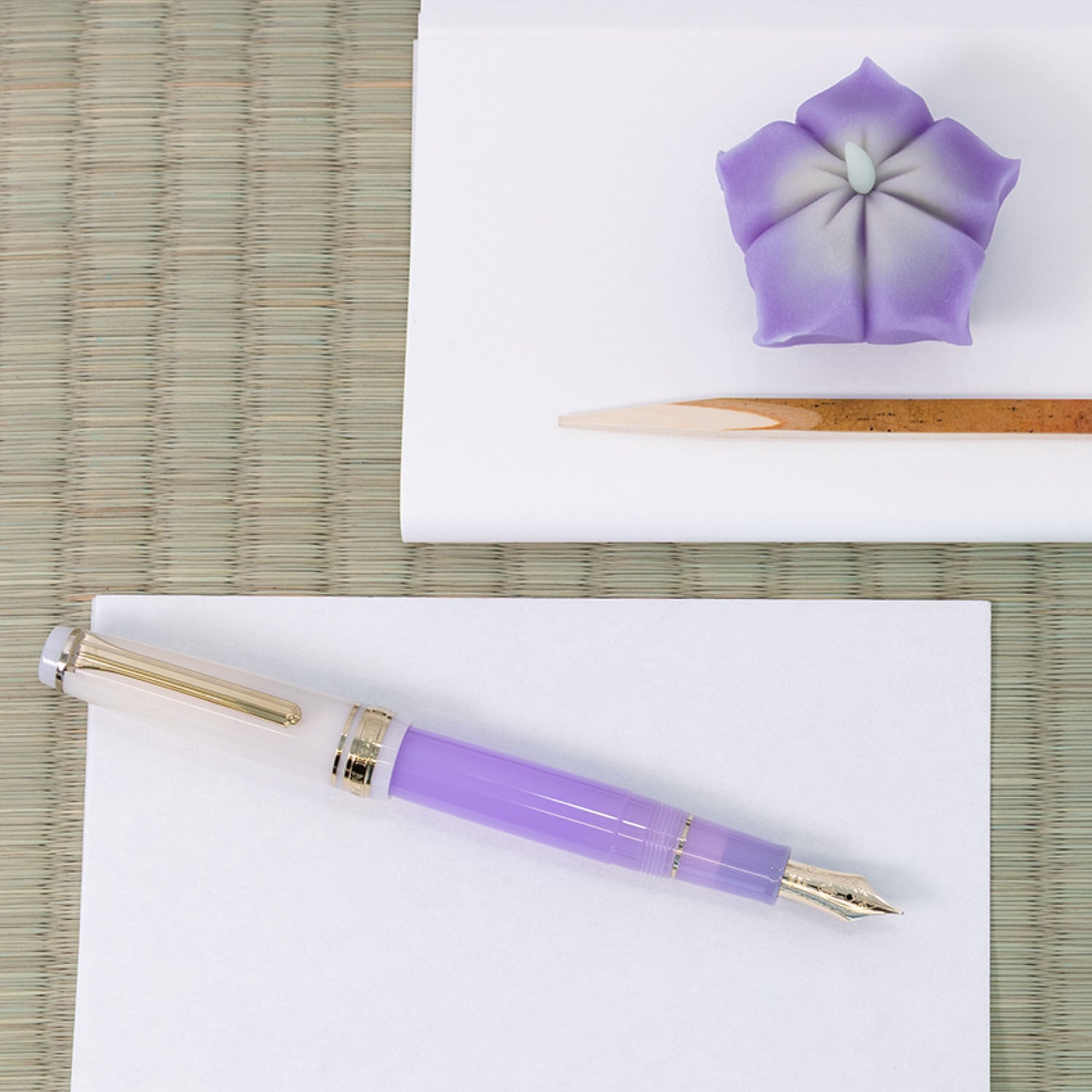 限定】セーラー万年筆 世界のティータイム スリム万年筆 茶の湯 煉切