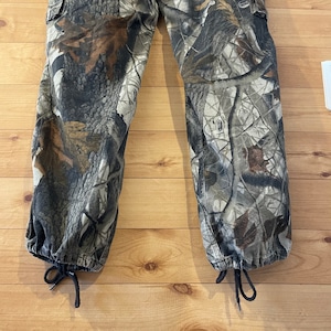 【REALTREE】カモフラージュ カモ柄 総柄 カーゴパンツ ミリタリー W32 アメリカ古着