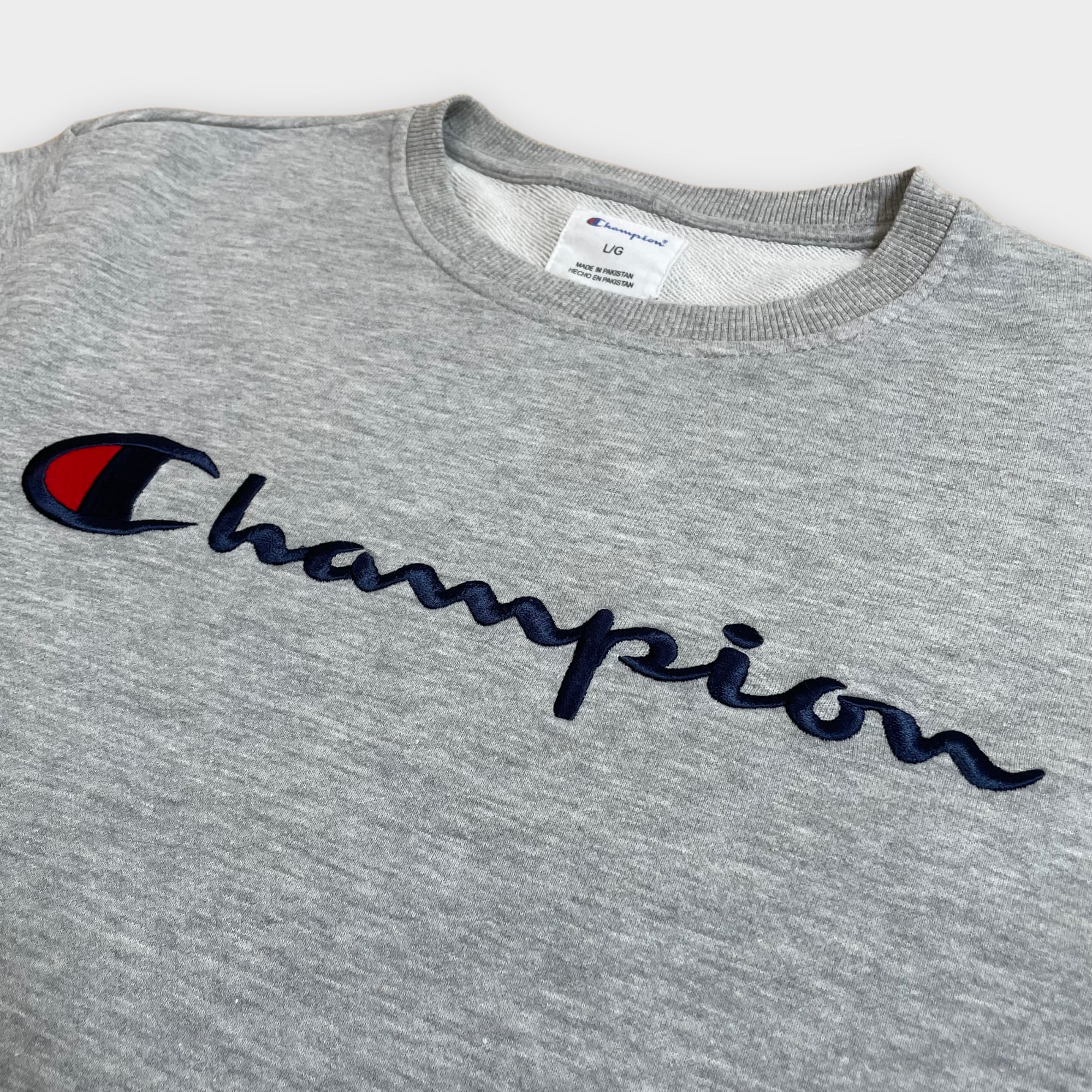 【新品/定価11,880円】champion 刺繍ロゴスウェット（XL）