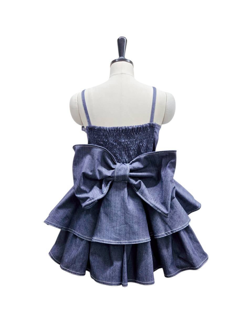 Starry⭐︎フリルデニムミニワンピース | lilLilly official webstore