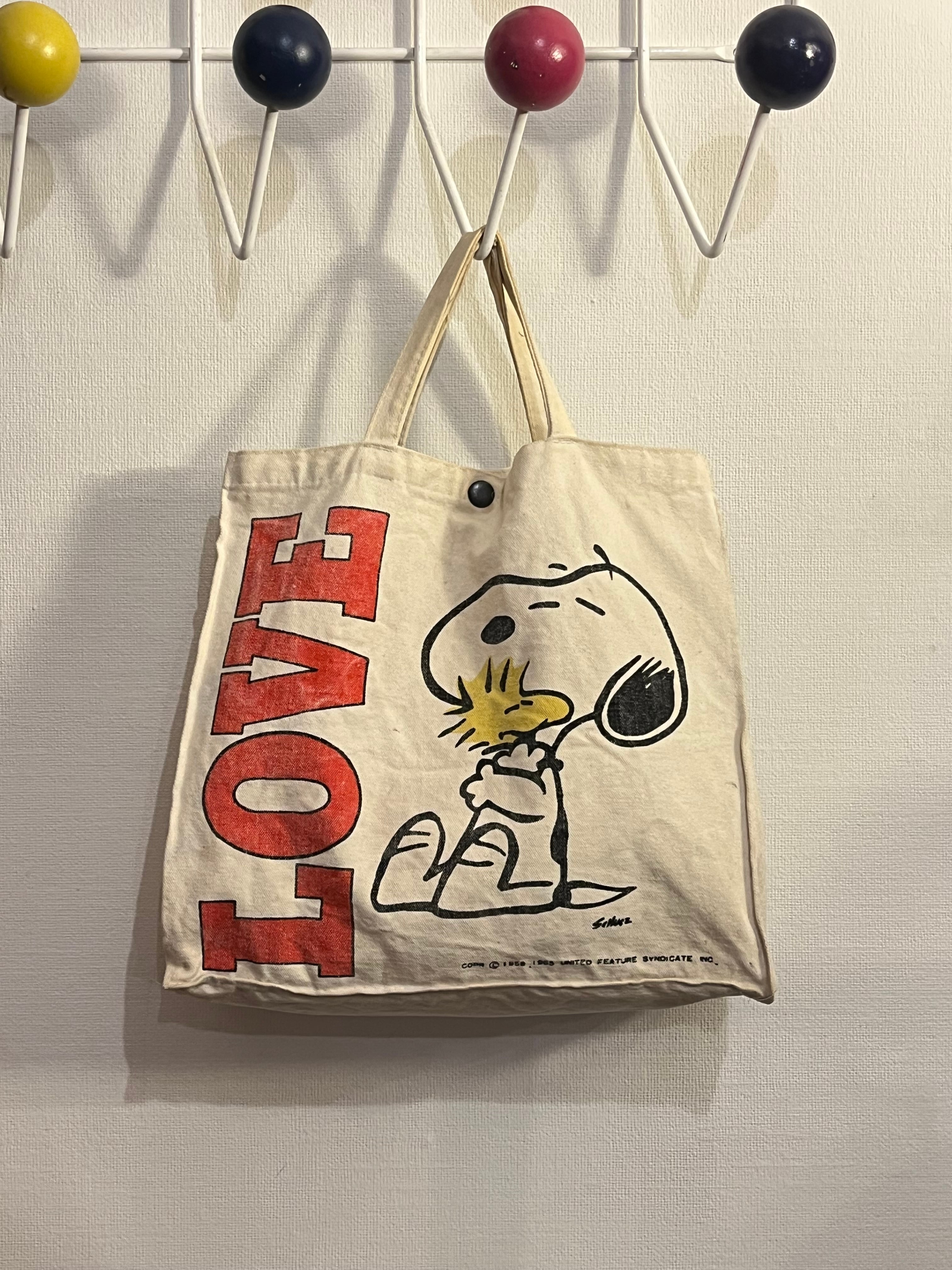60s〜 Peanuts SNOOPY Canvas Tote Bag 60年代〜 ピーナッツ