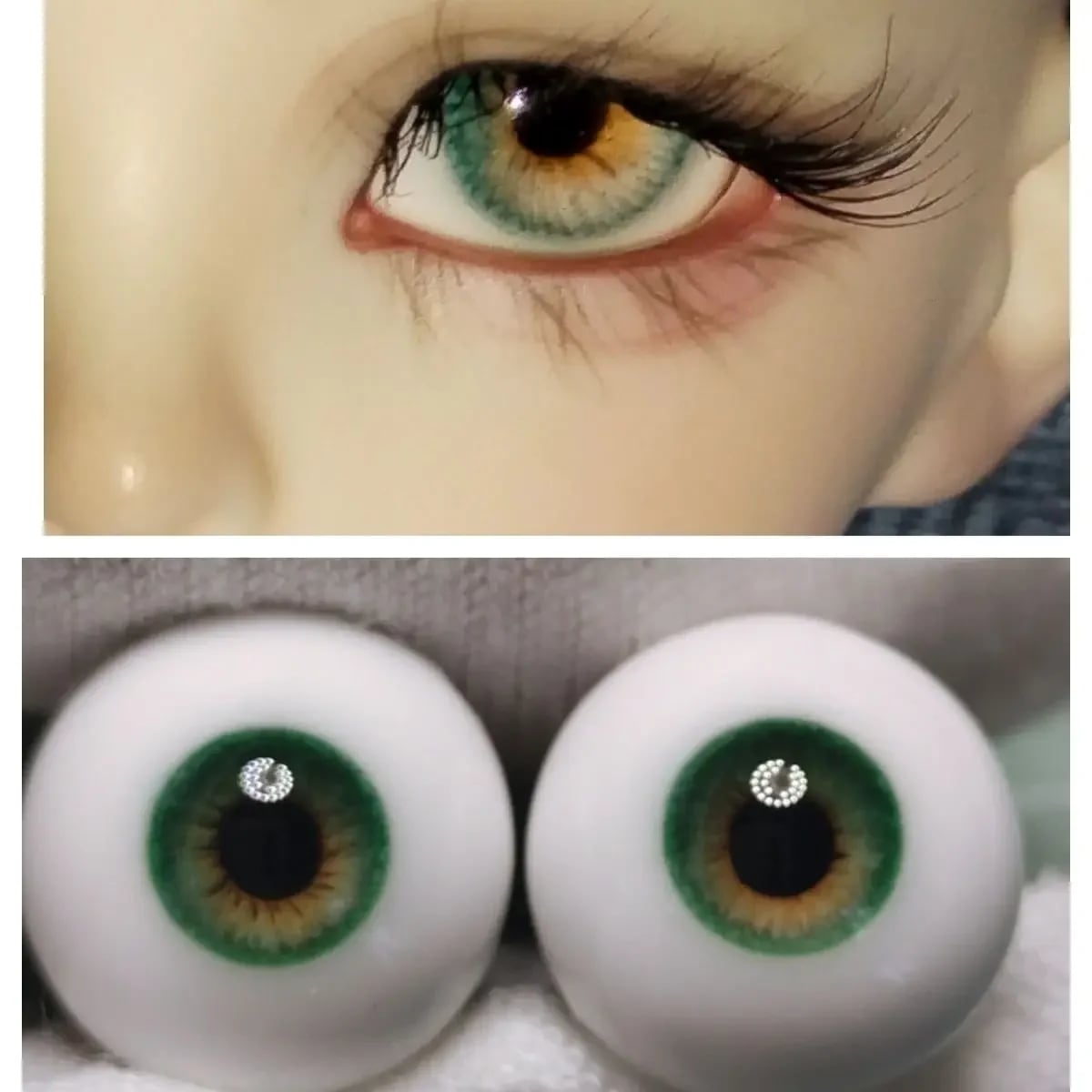 ドールアイ 12mm 14mm 16mm 18mm カスタムドール アクセサリー 眼球