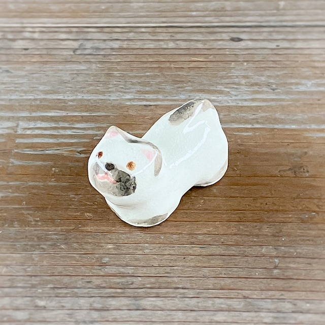 ねこ箸置き（立体）　シャム