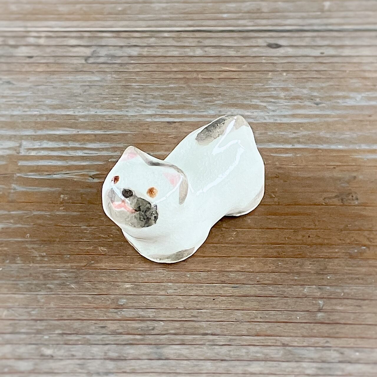 ねこ箸置き（立体）　シャム