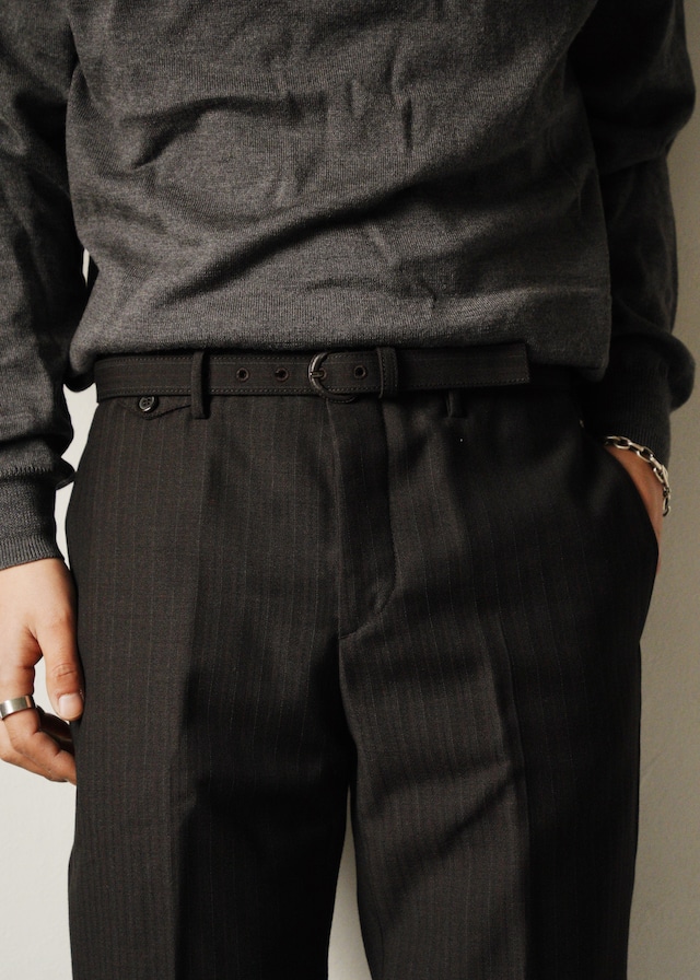 PRADA belted wool slacks