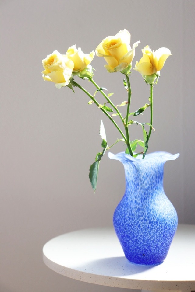 Matt blue vase