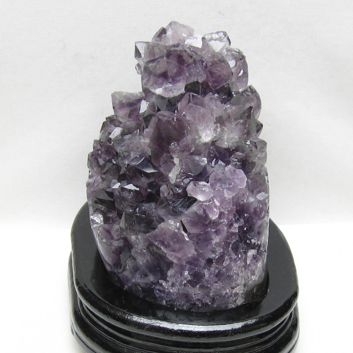 1.4Kg アメジスト クラスター ウルグアイ産 アメジスト 原石 amethyst 台座付属 一点物 182-8819